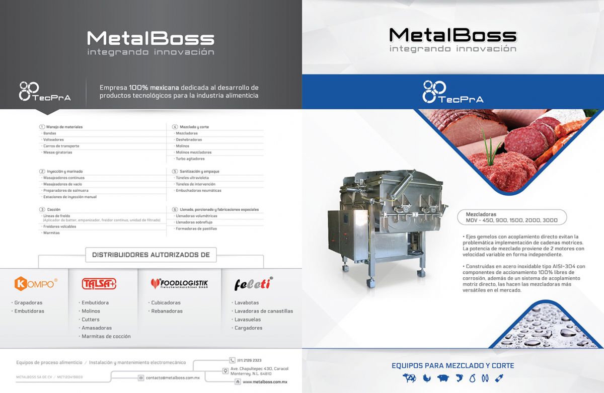 MetalBoss - TecPrA - 3-33.mx Design Studio - Equipos para proceso de productos cárnicos